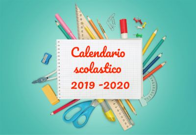 calendario scolastico 2019 2020