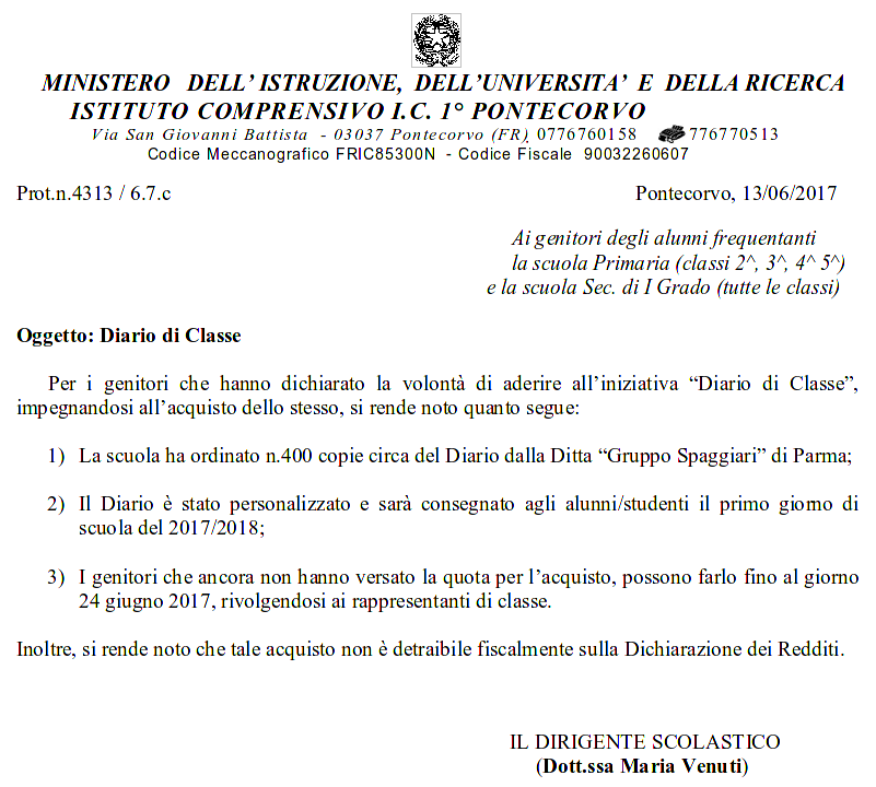 circolari genitori diario smarty