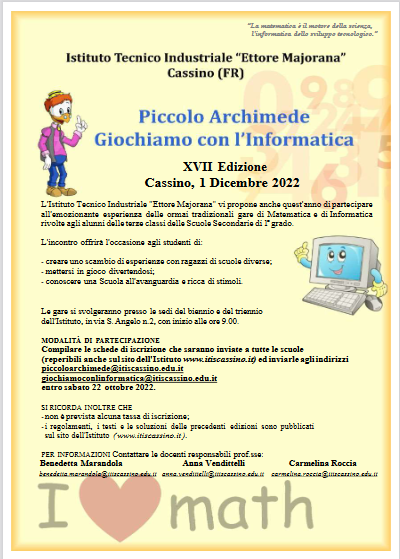 Locandina Archimede 2022