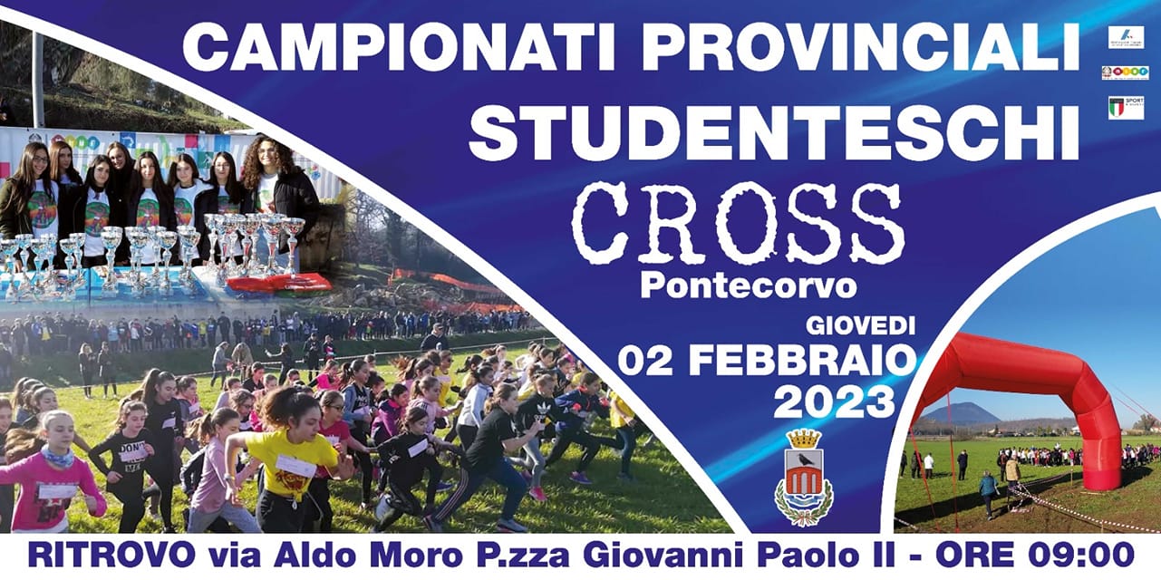 studenteschi fase provinciale campestre a Pontecorvo Frosinone 2Feb23