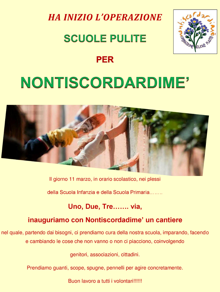 scuole pulite Locandina