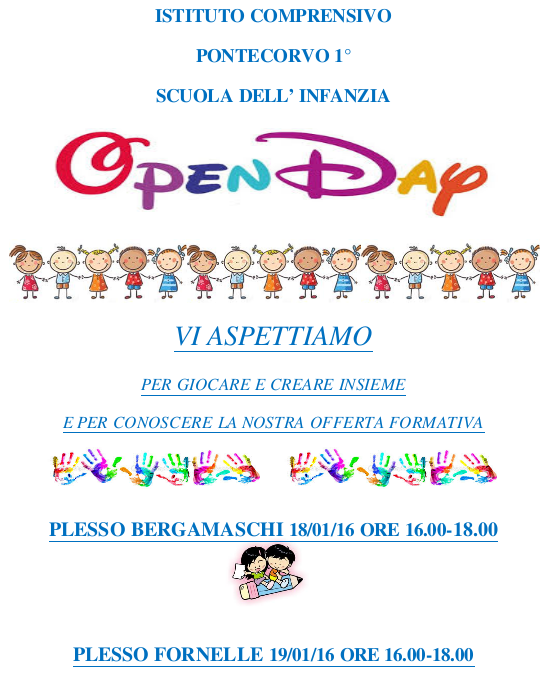 open day infanzia 2016
