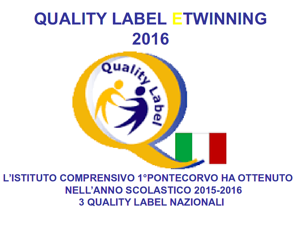 QUALITY LABEL ETWINNING 2016