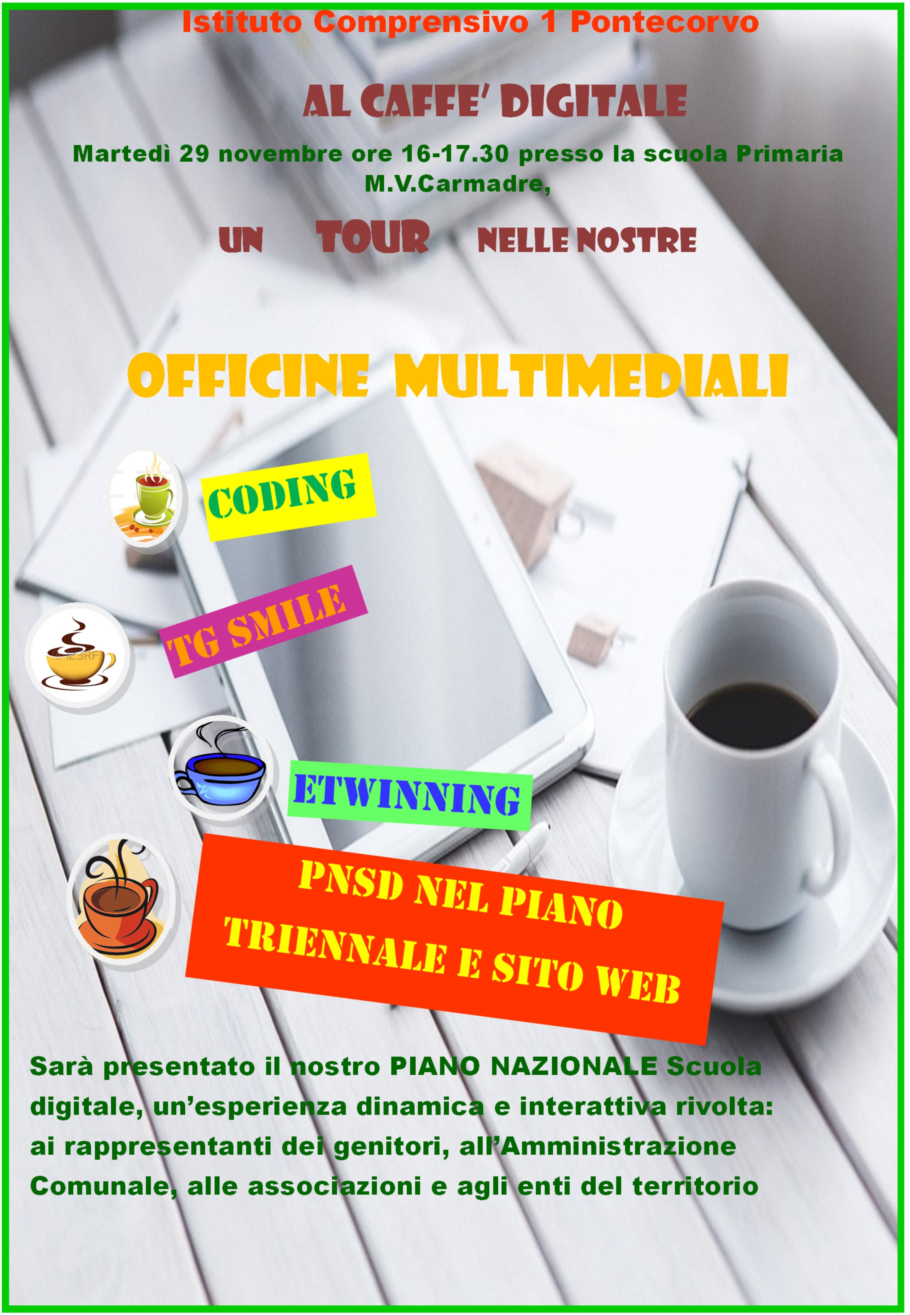 locandina caffè digitale