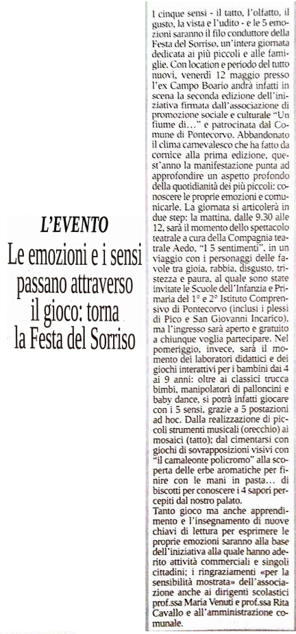 articolo festa sorriso