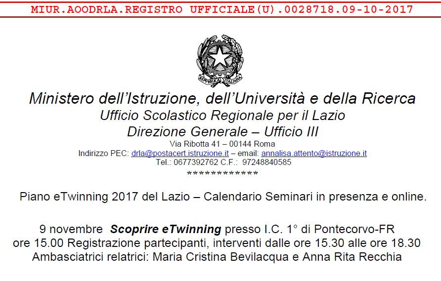 seminario etwinning 2017