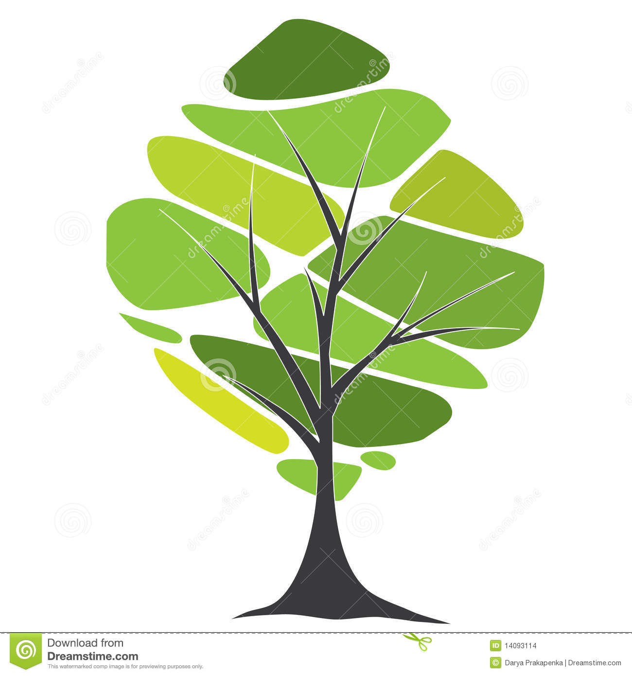 disegno di scheda con gli alberi ed il testo stilizzati 14093114