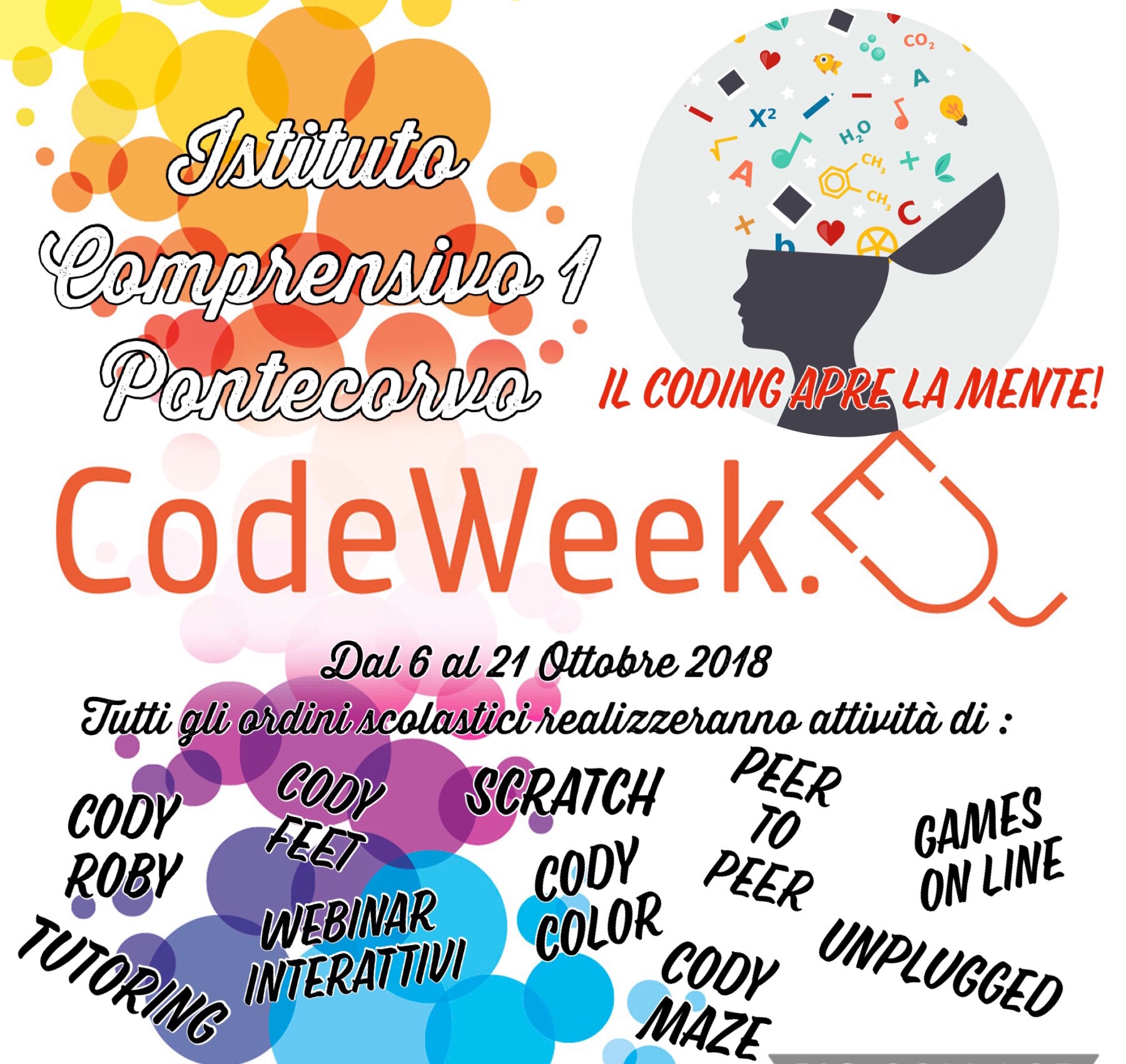 locandina codeweek 2018