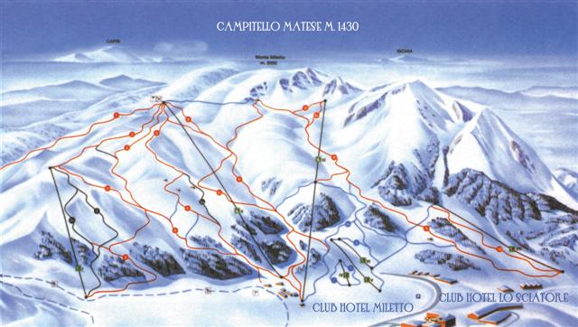 16159 skimap campitello matese cartina