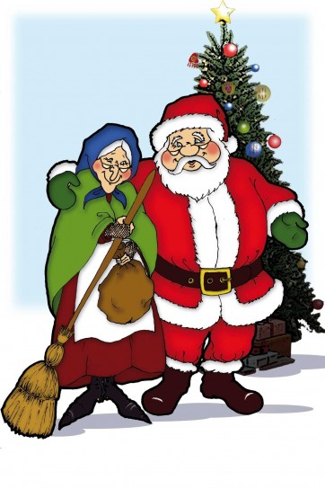 befana e babbo natale