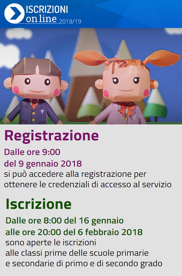 iscrizioni online 2018 2019 2